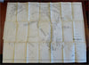 New Mexico State Map U.S. Survey Details 1861 Bien lithographed folding map