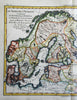 Scandinavia Russian Empire Baltic States Kola Finland 1780 Bonne engraved map