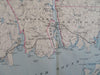 New London County Connecticut Southern Part Waterford Lyme 1893 Hurd coastal map