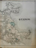 Quincy Township Massachusetts 1876 Norfolk Mass. detailed map