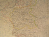 South West Russia Kingdom Poland prior Partition 1861 Johnston antique color map