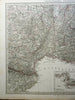 Southern France Provence Toulon Marseilles 1867 Stieler very detailed old map