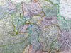 Switzerland Mount Blanc Alps Geneva 1814 Thomson old antique map