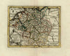 Holy Roman Empire Germany 1780 Holtrop van Jagen scarce miniature Dutch map