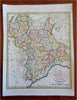 Kingdom of Sardinia Italy Savoy Genoa Milan Turin 1795 Neele engraved map
