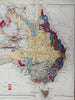 Geological Map of Australia Tasmania New South Wales Victoria 1893 Stanford map