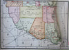 Texas state by itself two sheet folio map 1913 huge detailed Rand McNally