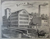 Freeman Manufacturing Print Works Eagle Mills Berkshire Mass. 1876 old view