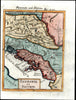 Pannonia Illyria Croatia Austria Hungary 1719 Mallet old map fine hand color