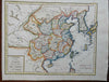Qing Empire China Japan Korea Hainan Formosa Hong Kong Taiwan 1780 engraved map
