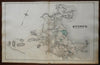 Quincy Township Massachusetts 1876 Norfolk Mass. detailed map