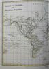 World on Mercator's Projection Africa Mts. of Moon 1820 Thomson