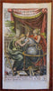 Allegorical Frontispiece Universal Geography Globes Art 1705 rare engraved print