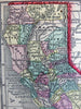 California County Map Railroads 1856 Morse Cerographic miniature map