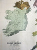 Ethnographic Map of Great Britain & Ireland 1856 A.K. Johnston scientific map