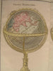 Terrestrial & Celestial Globes 1766 beautiful old vintage antique rare map
