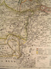Middle East Turan Persia Iran Turkmania 1855 Flemming old antique map