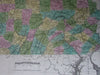 Pennsylvania state map c.1842 rare J. Greenleaf
