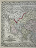 Asia Ottoman Empire Persia Qing Empire British Empire Japan 1872 Mitchell map