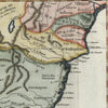 South Africa Caffres Land Monomotapa c. 1749 Vaugondy old hand color map