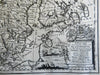 Scandinavia Norway Sweden Finland Denmark Iceland 1760 Bowen decorative map