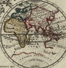 California as island World double hemispheres 1719 Chiquet decorative map