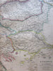 Balkans Moldavia Rumilia Bulgaria Turkey in Europe 1850's Lowry detailed old map