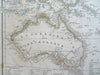 Oceania Australia New Zealand Polynesia Micronesia Hawaii Fiji 1856 Kohler map