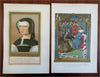 French Royal Court Chromolithographed Prints c. 1882 lovely print Lot x 10