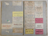 Scrapbook Album w/ 209 business & personal cards c.1860's New England