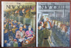 New Yorker Magazine WWII era 1943-6 Lot of 15 issues Ajalalov cover art