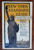 New York Guide Manhattan 1914 illustrated travel guide w/ folding city map
