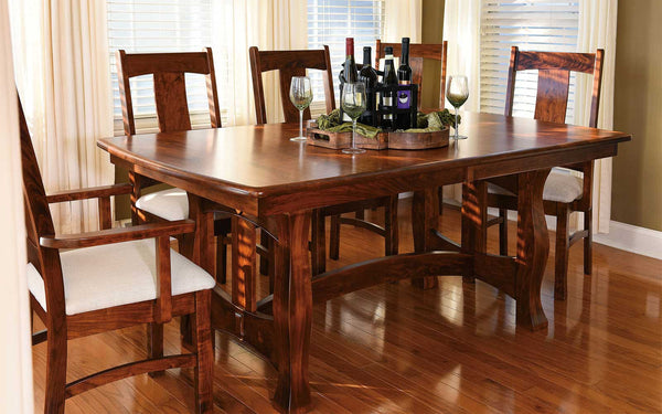 solid timber dining table set