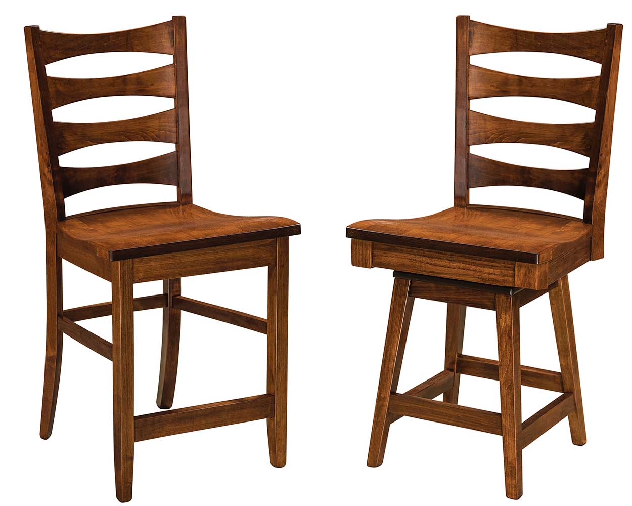 Armanda Solid Wood Bar Chair Double | Home and Timber