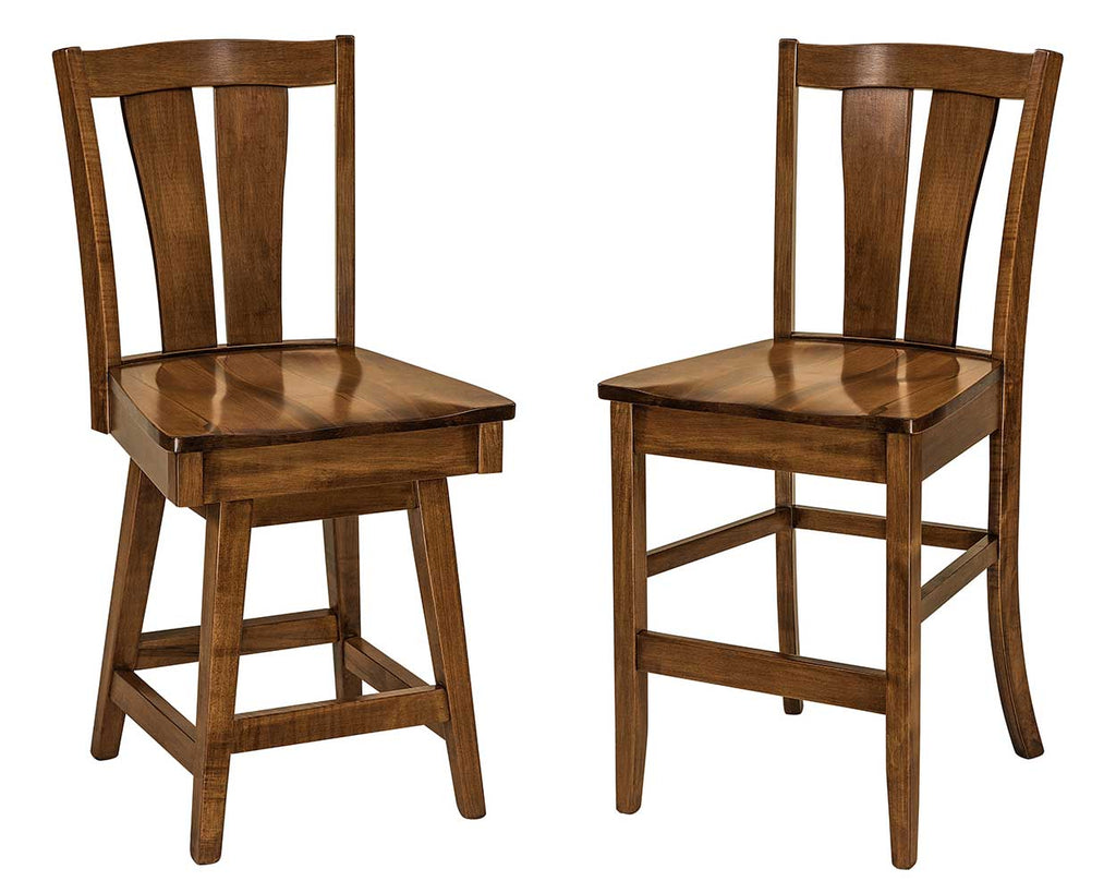 Brawley Solid Wood Bar Chair Double | Home and Timber
