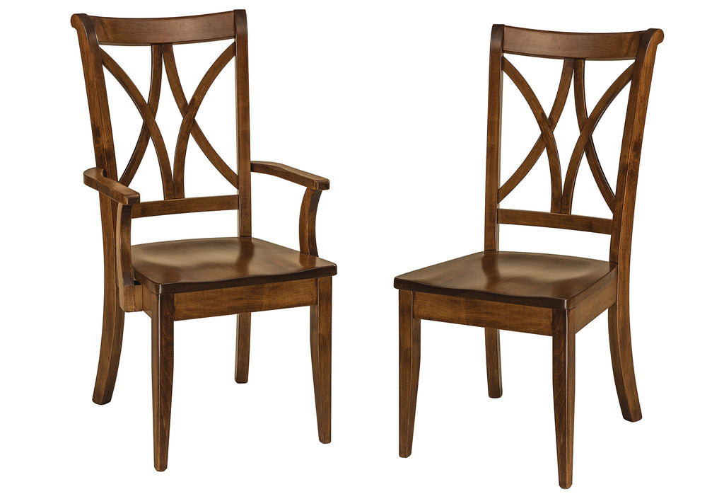 Callahan Hardwood Dining Chair Double | Home and Timber