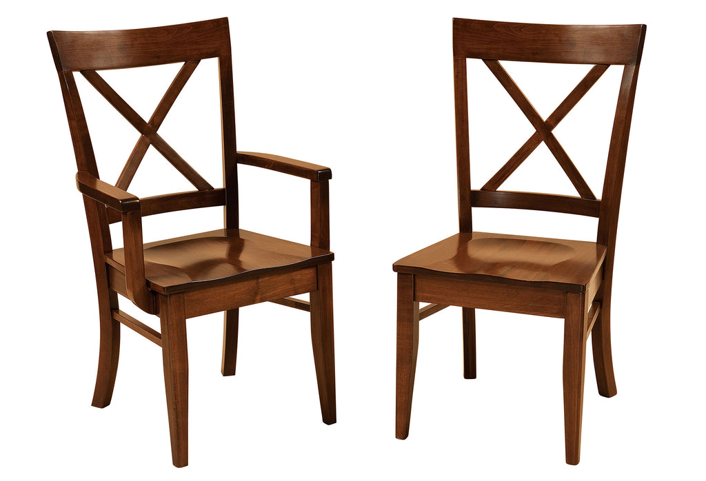 Frontier Hardwood Dining Chair Double | Home and Timber