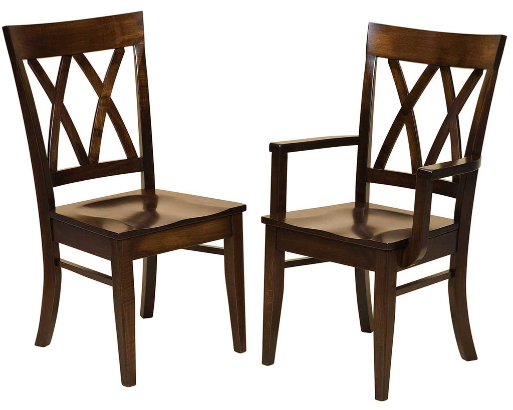Herrington Solid Wood Dining Chair Double | Home and Timber