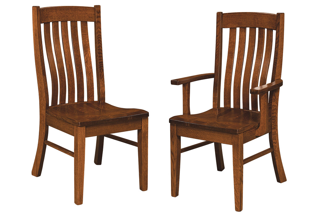 Houghton Hardwood Dining Chair Double | Home and Timber