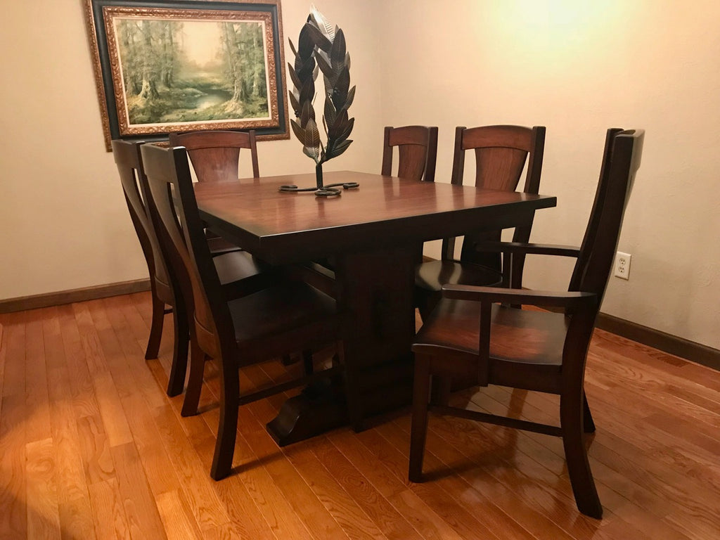 Manchester trestle table with the Westin dining chair