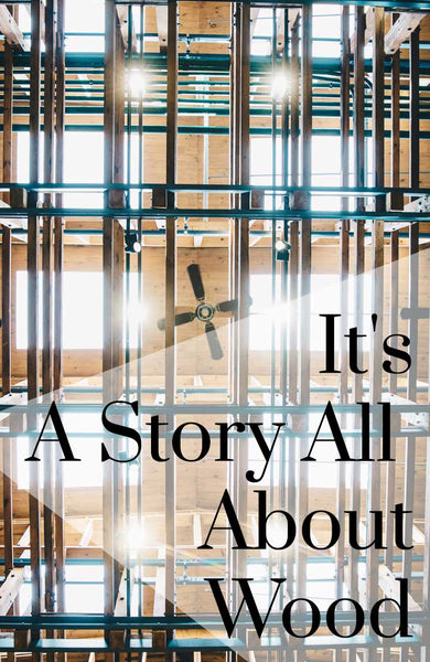 It's A Story All About Wood Pinterest Banner