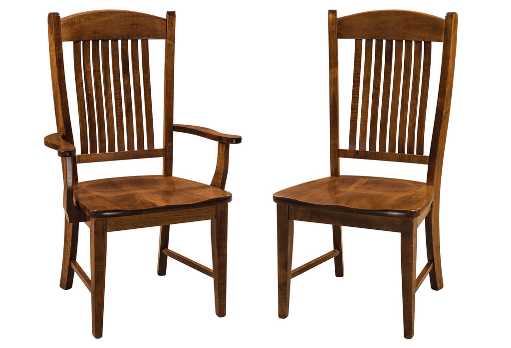 Lyndon Hardwood Dining Chair Double | Home and Timber