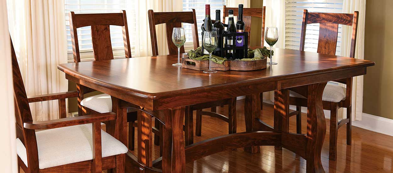 Reno Trestle Table Dining Set