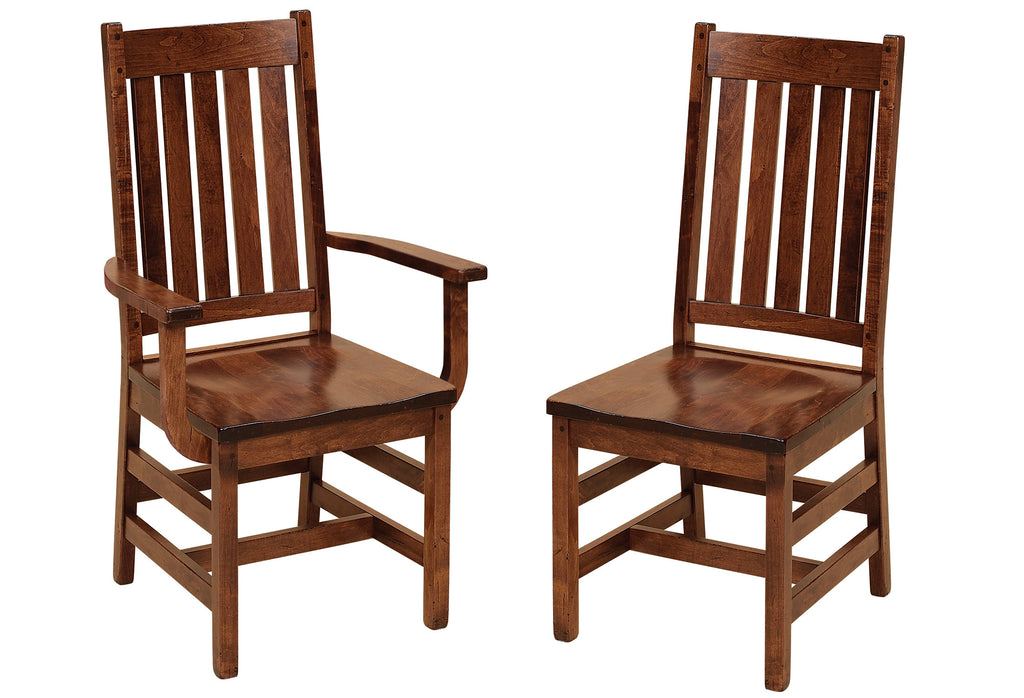 Williamsburg Hardwood Dining Chair Double | Home and Timber