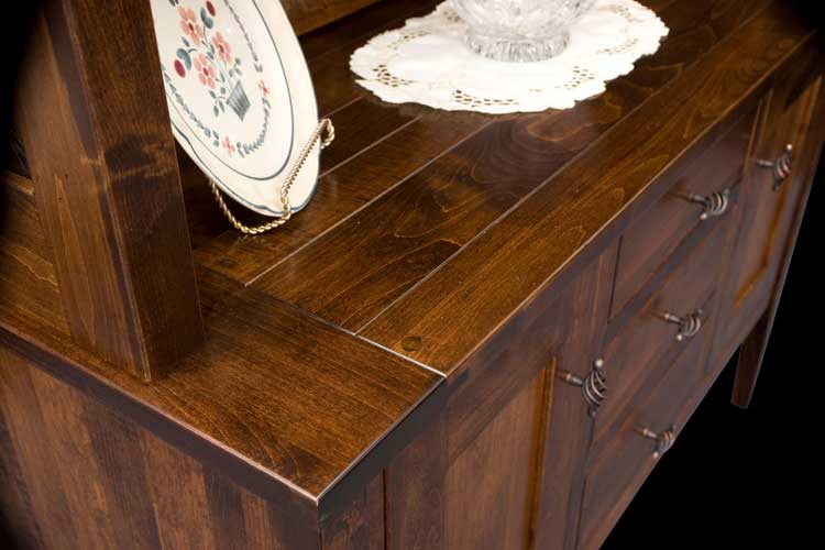 Williamsburg Hutch Plank Top Detail