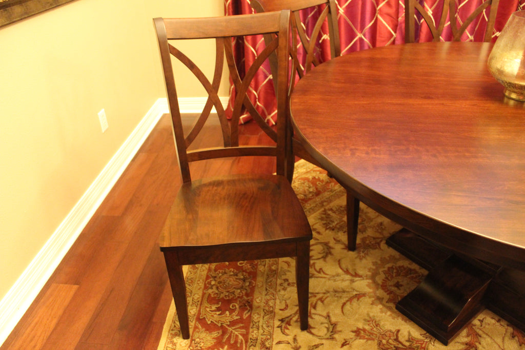 Callahan Dining Chair in Cherry with a Burnt Umber stain