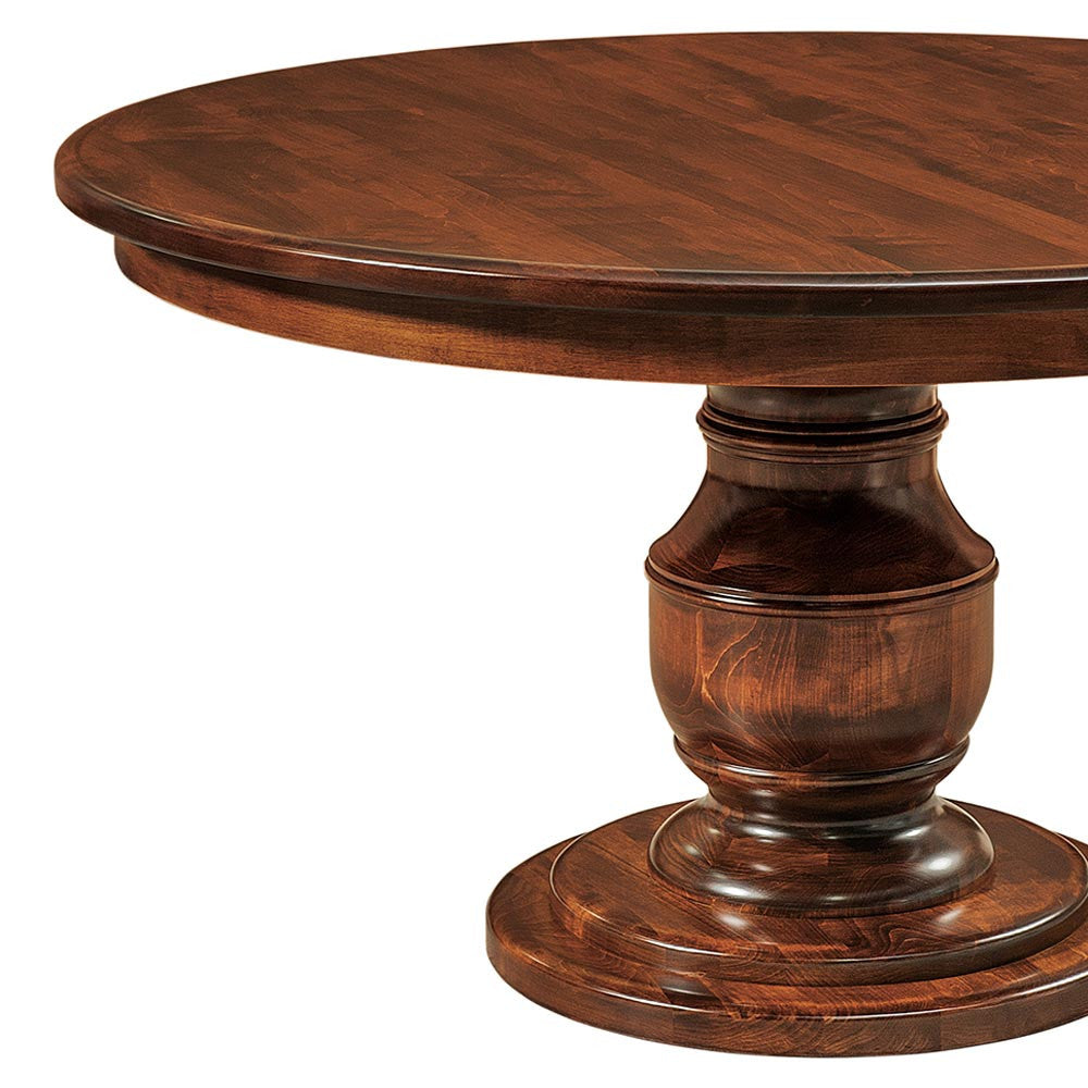 chunky pedestal dining table