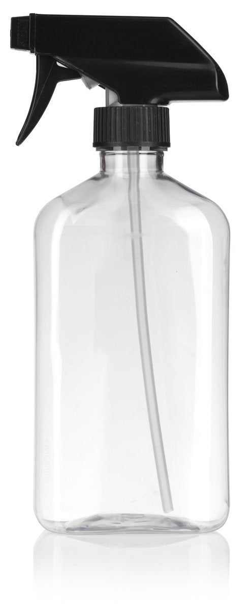 16 oz clear plastic spray bottles