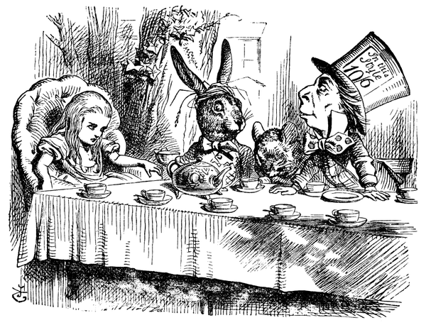 The Tea Part from Alice in Wonderland with the March Hare...