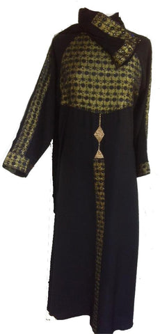 dual colored abaya for mulimah